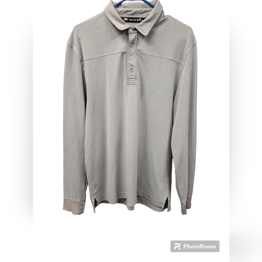 Travis Mathew Gray Polo Shirt